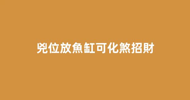 兇位放魚缸可化煞招財