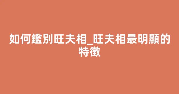 如何鑑別旺夫相_旺夫相最明顯的特徵