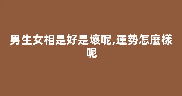男生女相是好是壞呢,運勢怎麼樣呢