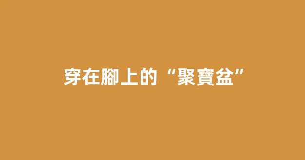 穿在腳上的“聚寶盆”